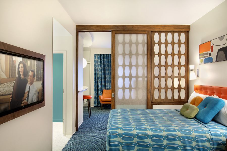 Daroff Design, Hotel Bedroom and Living Room Design Ideas