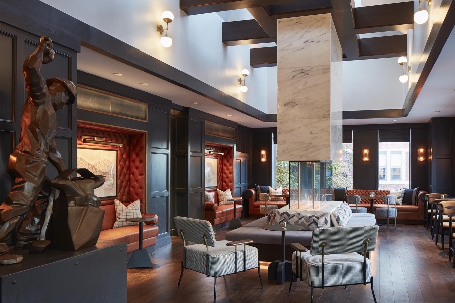 Union Club Hotel at Purdue University, Hotel Interior Design Project by Simeone Deary