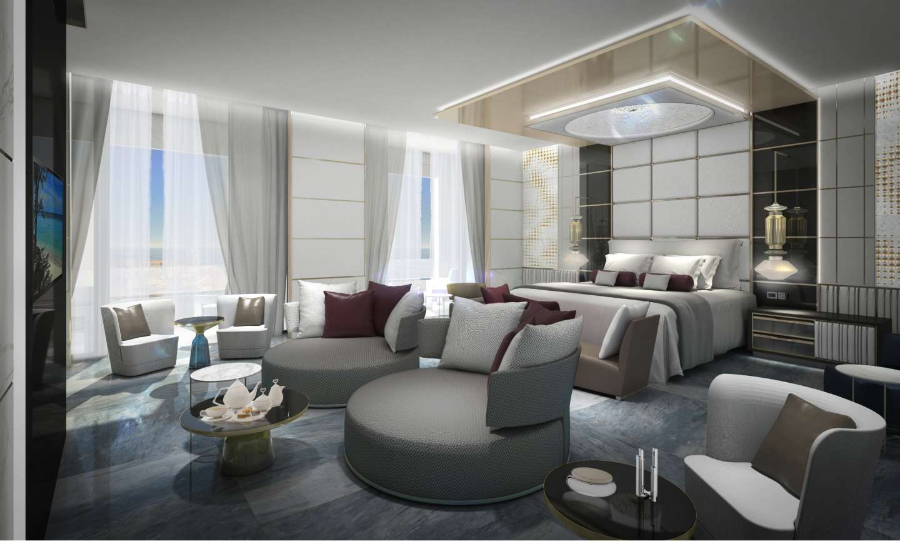 Hospitality Designs by Marco Piva - Forum Al Djazair Hotel - luxurious bedroom